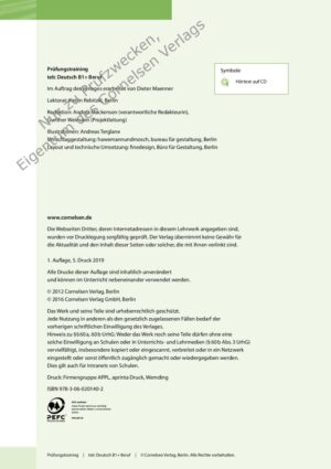 Prüfungstraining: telc deutsch B1+ beruf