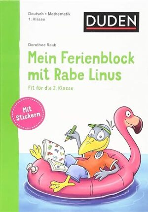 Mein ferienblock mit Rabe schulstart mathematik