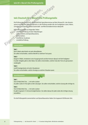 Prüfungstraining: telc deutsch B1+ beruf