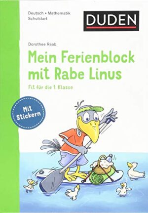 Mein ferienblock mit Rabe schulstart mathematik