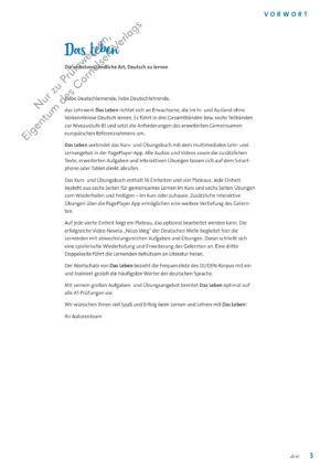 Das Leben · Deutsch als Fremdsprache Allgemeine Ausgabe · A1: Teilband 1