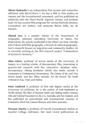Documentary Filmmaking in the Middle East and North Africa