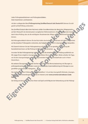 Prüfungstraining DaF B1 Zertifikat Deutsch/telc Deutsch B1