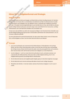 Prüfungstraining DaF A1 Goethe-Zertifikat A1: Fit in Deutsch 1