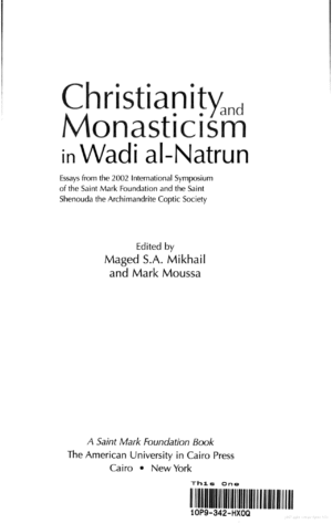 Christianity and Monasticism in Wadi al-Natrun