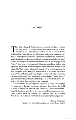 Christianity and Monasticism in Wadi al-Natrun