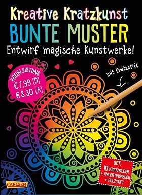 Kreative Kratzkunst: Bunte Muster